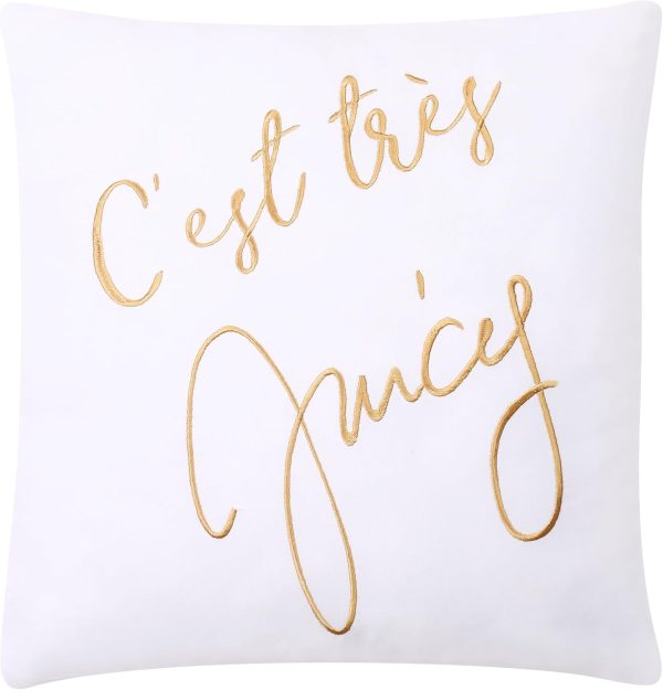 Juicy Couture Cabana Stripe Reversible Bedding Set - Queen/Full Size - Black and Hot Pink Stripe Print – 6 Piece Set – Includes 1 90" x 90" Comforter, 3 Decorative Pillows, 2 Shams stripe atlas