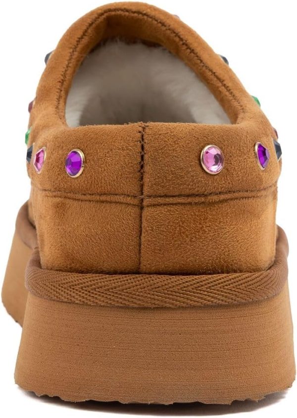 Juicy Couture Women's Cozy Slipper Mule – Plush Indoor Outdoor House Shoe with Memory Foam and Faux Fur Lining-2