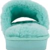 Juicy Couture Women's Plush Faux Fur Slippers – Cozy Open-Toe Slides, Soft Indoor/Outdoor House Shoes speedtest