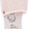 Juicy Couture Women's Slide Sandals - Glitter Bling Open Toe Sparkle Flats - Dressy Summer Casual Footwear-3
