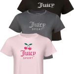 Juicy Couture Women's Cap Sleeve Crop Top Shirts – Athletic Workout, Gym, Yoga & Everyday Activewear (Plus) juicy made