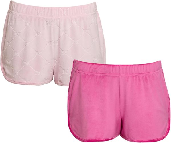 Juicy Couture Women's 2-Pack Sleep and Lounge Velvet Fleece Dolphin Shorts-4