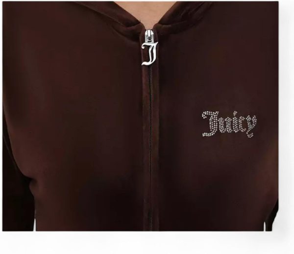 Juicy Couture Women's Bling Velour Hoodie-4