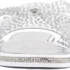 Juicy Couture Women's Slide Sandals - Glitter Bling Open Toe Sparkle Flats - Dressy Summer Casual Footwear-3