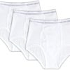 Brooks Brothers Men's Regular Fit Combed Cotton Stretch Briefs Underwear 3 Pack, regular expression