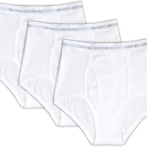 Brooks Brothers Men's Regular Fit Combed Cotton Stretch Briefs Underwear 3 Pack, regular expression