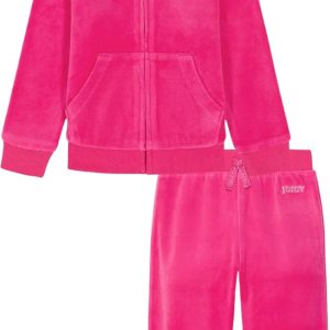 Juicy Couture baby-girls 2 Pc Velour Pant Set-0
