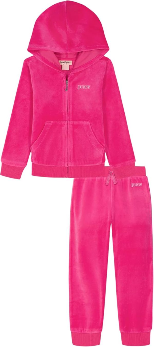 Juicy Couture baby-girls 2 Pc Velour Pant Set-0