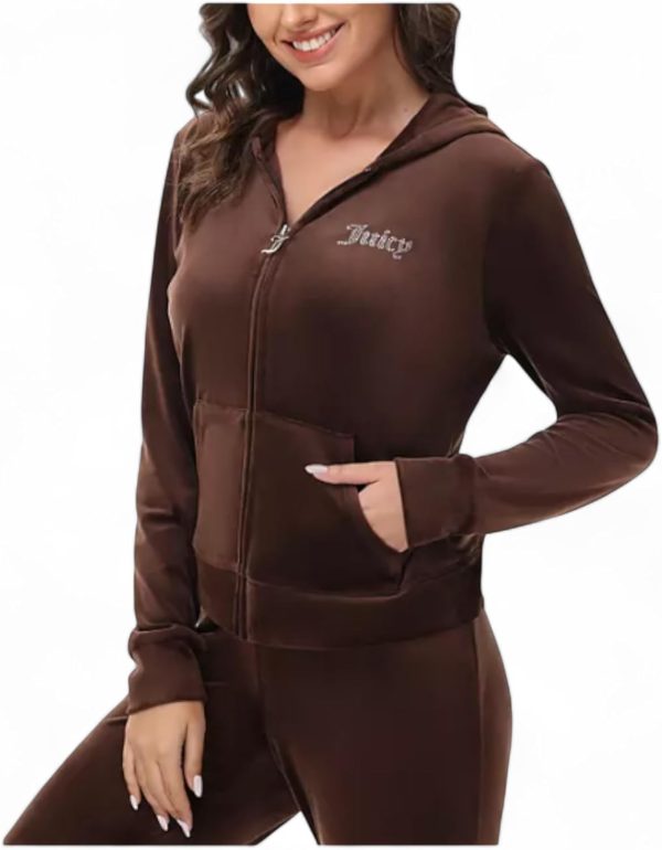 Juicy Couture Women's Bling Velour Hoodie-2