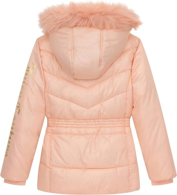 Juicy Couture Girls Coat, Faux Fur Hooded Winter Jacket, Warm Padded Parka Hoodie, Kids Heavyweight Winter Coat girls band cry