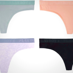 Playboy Women's Juniors Ladies Bunny Print Underwear and Sports Bra Sets in Sizes XXS-XL