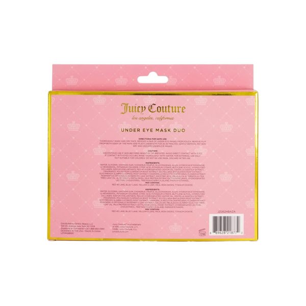 Juicy Couture Hydrogel Undereye Mask Duo, 6 Vitamin C + Aloe Vera Masks to Hydrate & Restore, 6 Honey Extract + Collagen to Brighten & Protect-1
