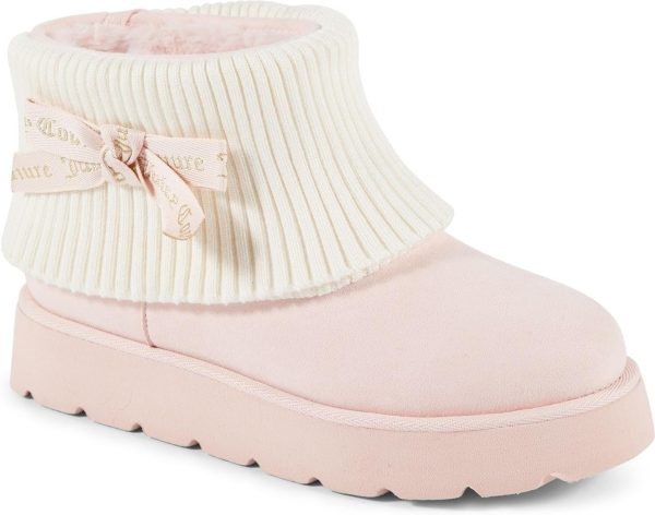 Juicy Couture Women’s Fashion Boots – Cozy Ankle Booties with Chunky Lug Sole, Soft Upper, and Pull-On Fit for Cold Weather Comfort juicy seafood
