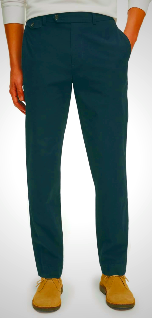 Brooks Brothers Mens Cotton Poplin Slim Fit Stretch Chino Pants
