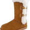 Juicy Couture Women's Tall Slip On Winter Snow Boots Warm & Insulated Fur Lining Comfortable Fashion Booties couture by rojita