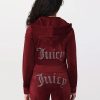 Juicy Couture womens Solid Classic Juicy Hoodie With Back Bling-1