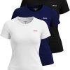 Juicy Couture Women's Short Sleeve Athletic T-Shirts – Workout Tops for Fitness, Yoga, Pilates, Gym & Activewear (Plus) couture pop ups