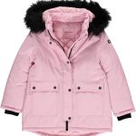 Juicy Couture Girls Coat, Faux Fur Hooded Winter Jacket, Warm Padded Parka Hoodie, Kids Heavyweight Winter Coat-0