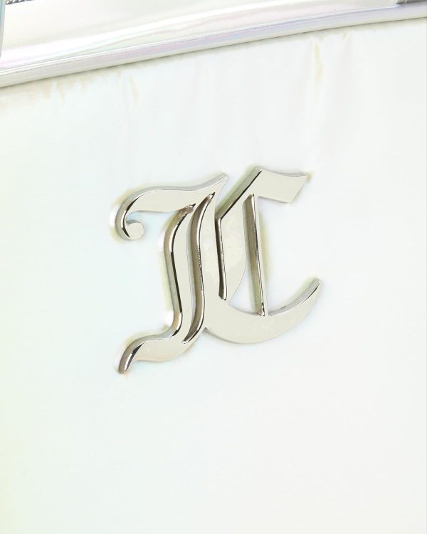 Juicy Couture Iridescent Makeup Bag Cosmetics Organizer Travel Essentials Weekender Iridescent iridescent shark for sale