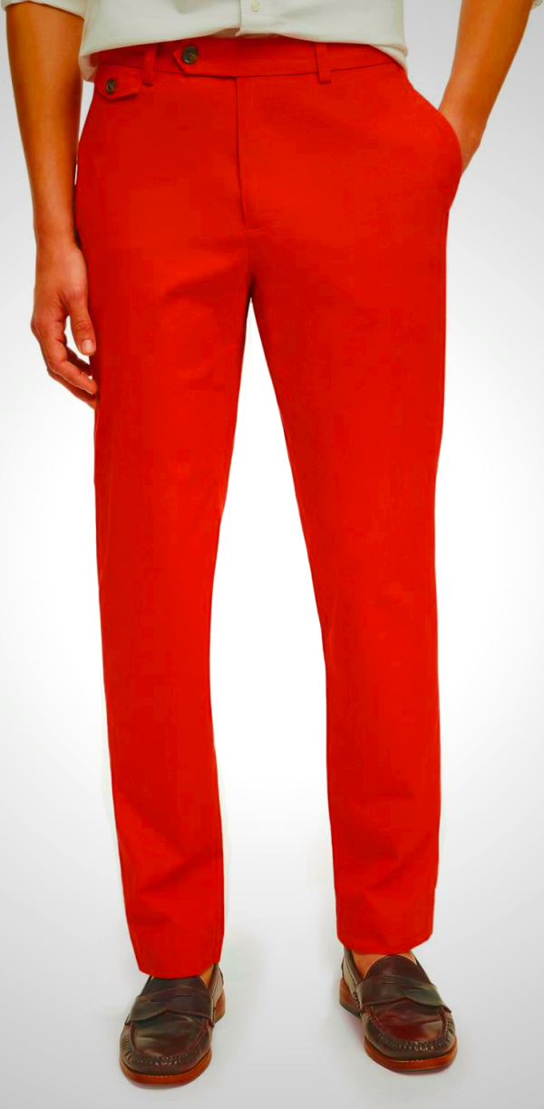 Brooks Brothers Men's Cotton Poplin Slim Fit Stretch Chino Pants