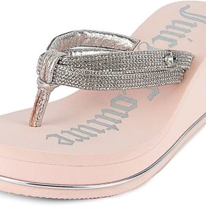 Juicy Couture Wedge Platform Flip Flop: High-Fashion, Soft Beach Sandal, Thong-Style Slide platform openai