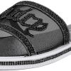 Juicy Couture Women's Slide Sandals - Glitter Bling Open Toe Sparkle Flats - Dressy Summer Casual Footwear juicy seafood