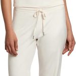 Juicy Couture Women's 2 Piece Velvet Fleece Short Sleeve Shirt and Pants Lounge Sleepwear Set speedtest