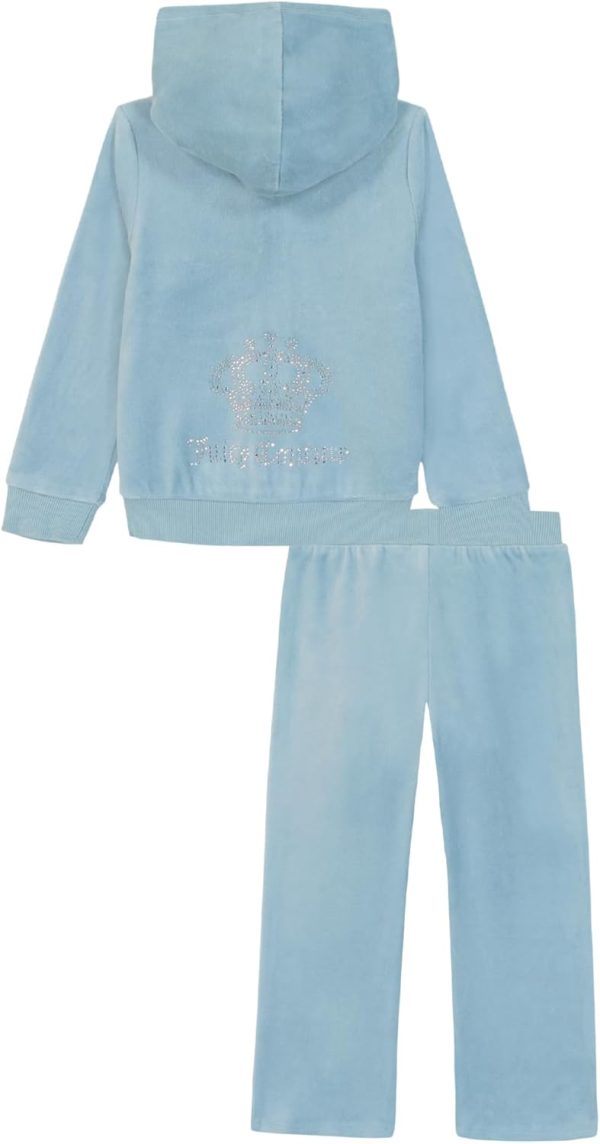 Juicy Couture baby-girls 2 Pc Velour Pant Set-1