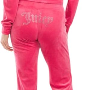 Juicy Couture Velour Pink Party Tracksuit Size M tracksuit