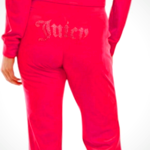 Juicy Couture Pink Velour Tracksuit for Women - Size M