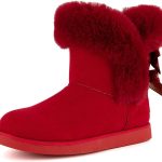 Juicy Couture Women's Slip On Winter Snow Boots Warm & Insulated Fur Lining Comfortable Fashion Booties-0