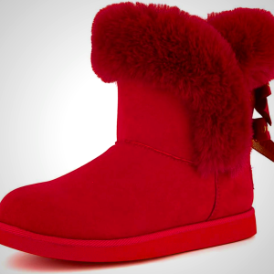 Juicy Couture Women's Slip On Winter Snow Boots Warm & Insulated Fur Lining Comfortable Fashion Booties