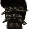 Juicy Couture Women's Slip On Winter Snow Boots Warm & Insulated Fur Lining Comfortable Fashion Booties-2