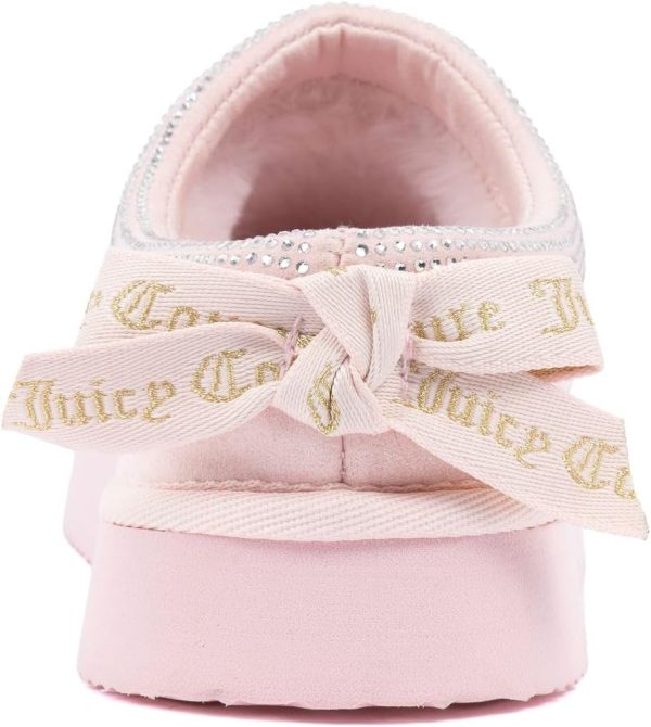 Juicy Couture Women's Cozy Slipper Mule – Plush Indoor Outdoor House Shoe with Memory Foam and Faux Fur Lining-2