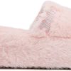 Juicy Couture Women's Faux Fur Platform Slippers – Fluffy Cozy Indoor Outdoor Slip-On House Shoes spotify
