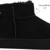 Juicy Couture Women Slip On Winter Boots Warm Microsuede Insulated Fashion Ankle Booties Outdoor Snow Boot-Olden-1