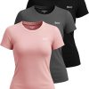 Juicy Couture Women's Short Sleeve Athletic T-Shirts – Workout Tops for Fitness, Yoga, Pilates, Gym & Activewear (Plus) shortcut