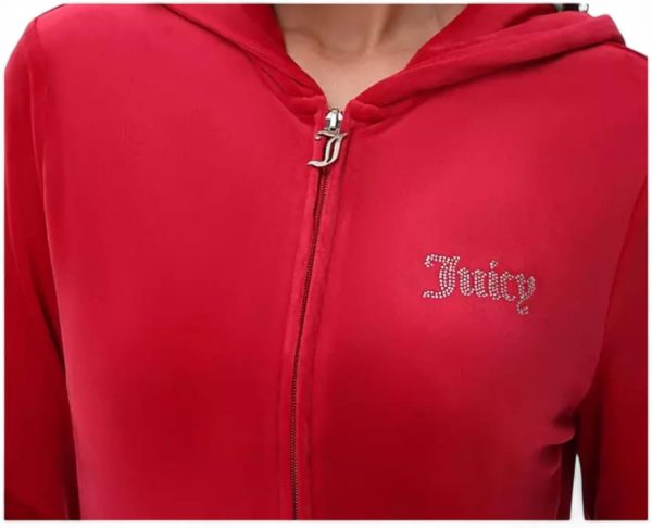 Juicy Couture Women's Bling Velour Hoodie-4