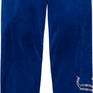 Juicy Couture Girls' Pull-On Plush Velour Jogger, Ribbed Waist & Cuffs