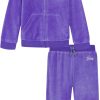 Juicy Couture girls 2 Pc Velour Pant Set couture pop ups