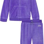 Juicy Couture girls 2 Pc Velour Pant Set couture pop ups