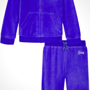 Juicy Couture Girls 2-Piece Velour Pant Set in Multiple Sizes and Colors