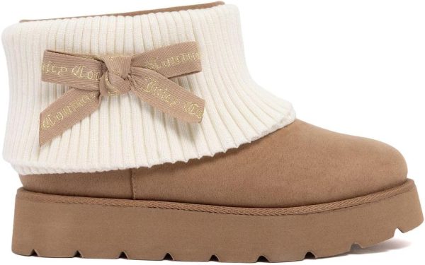 Juicy Couture Women’s Fashion Boots – Cozy Ankle Booties with Chunky Lug Sole, Soft Upper, and Pull-On Fit for Cold Weather Comfort-1