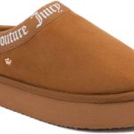 Juicy Couture Women's Cozy Slipper Mule – Plush Indoor Outdoor House Shoe with Memory Foam and Faux Fur Lining-0