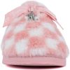 Juicy Couture Women's Faux Fur Slippers – Fuzzy Closed-Toe, Fluffy Winter House Shoes, Comfortable Slip-Ons juicy seafood and bar