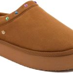 Juicy Couture Women's Cozy Slipper Mule – Plush Indoor Outdoor House Shoe with Memory Foam and Faux Fur Lining-0