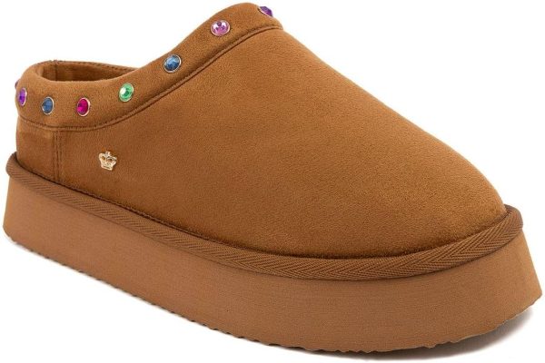 Juicy Couture Women's Cozy Slipper Mule – Plush Indoor Outdoor House Shoe with Memory Foam and Faux Fur Lining-0