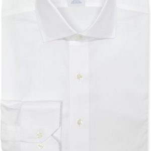 Brooks Brothers Mens Regular Fit Luxury Cotton Spread Collar Button Down Shirt, fitbit