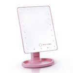 Juicy Couture - LED Light-Up Vanity Mirror for Makeup, Adjustable Brightness, Touch Control, Sleek Modern Design, Portable Beauty Mirror for Dressing Table & Travel-0