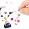 Make It Real: Juicy Couture - Dazzle & Display DIY Bracelets - 261pc Kit, Pink Jewelry Stand, Create 13 Chic Charm Bracelets, Tweens-Girls-Kids 8+-4